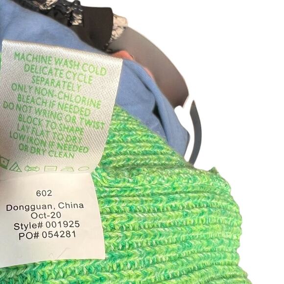 Lilly Pulitzer Cortina Sweater‎ Cut Out Sleeves Knit Ombre Green Size Large - Picture 14 of 14